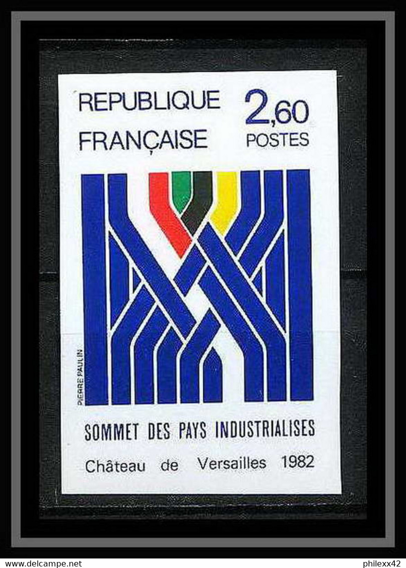 France N°2214 Sommet Des Pays Industrialisés Château De Versailles (castle) Non Dentelé ** MNH (Imperf) - Ohne Zuordnung