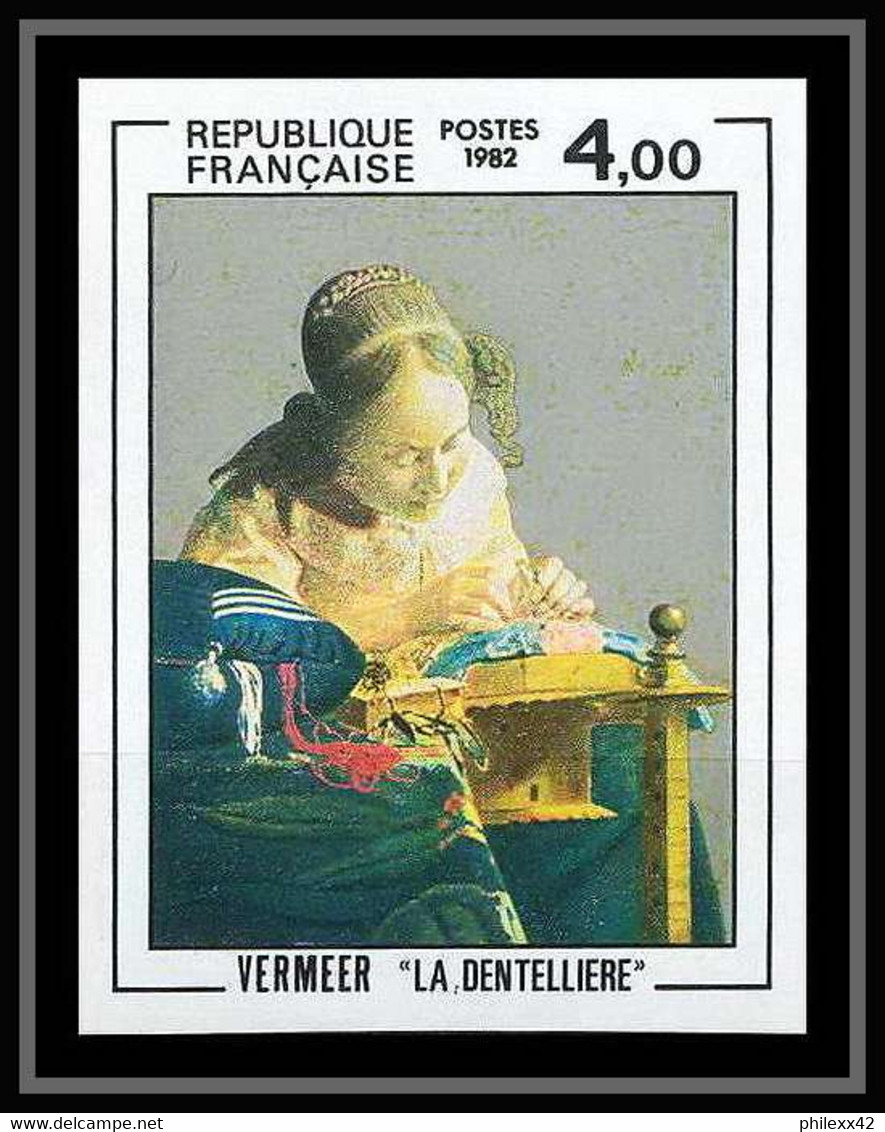 France N°2231 La Dentellière De Vermeer Tableau (Painting) Non Dentelé ** MNH (Imperf) - Ohne Zuordnung