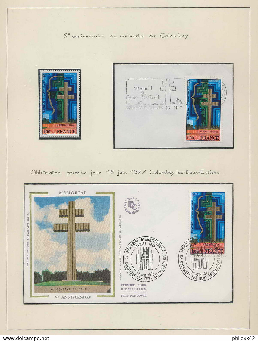 071 Charles De Gaulle - Neuf ** MNH France 1941 Superbe Ensemble Non Dentelé Imperf + Epreuve + Feuilles Sheets - Collezioni