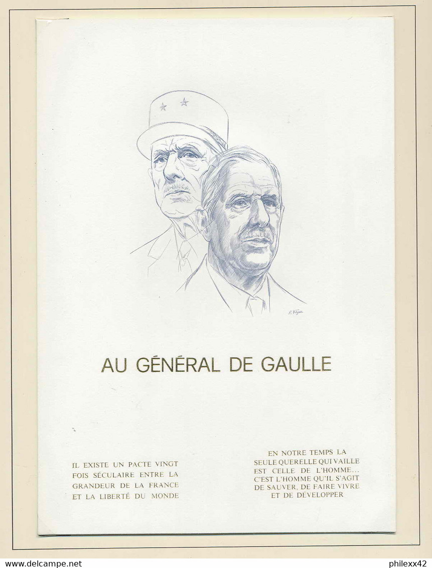 071 Charles De Gaulle - Neuf ** MNH France 1941 Superbe Ensemble Non Dentelé Imperf + Epreuve + Feuilles Sheets - Collezioni