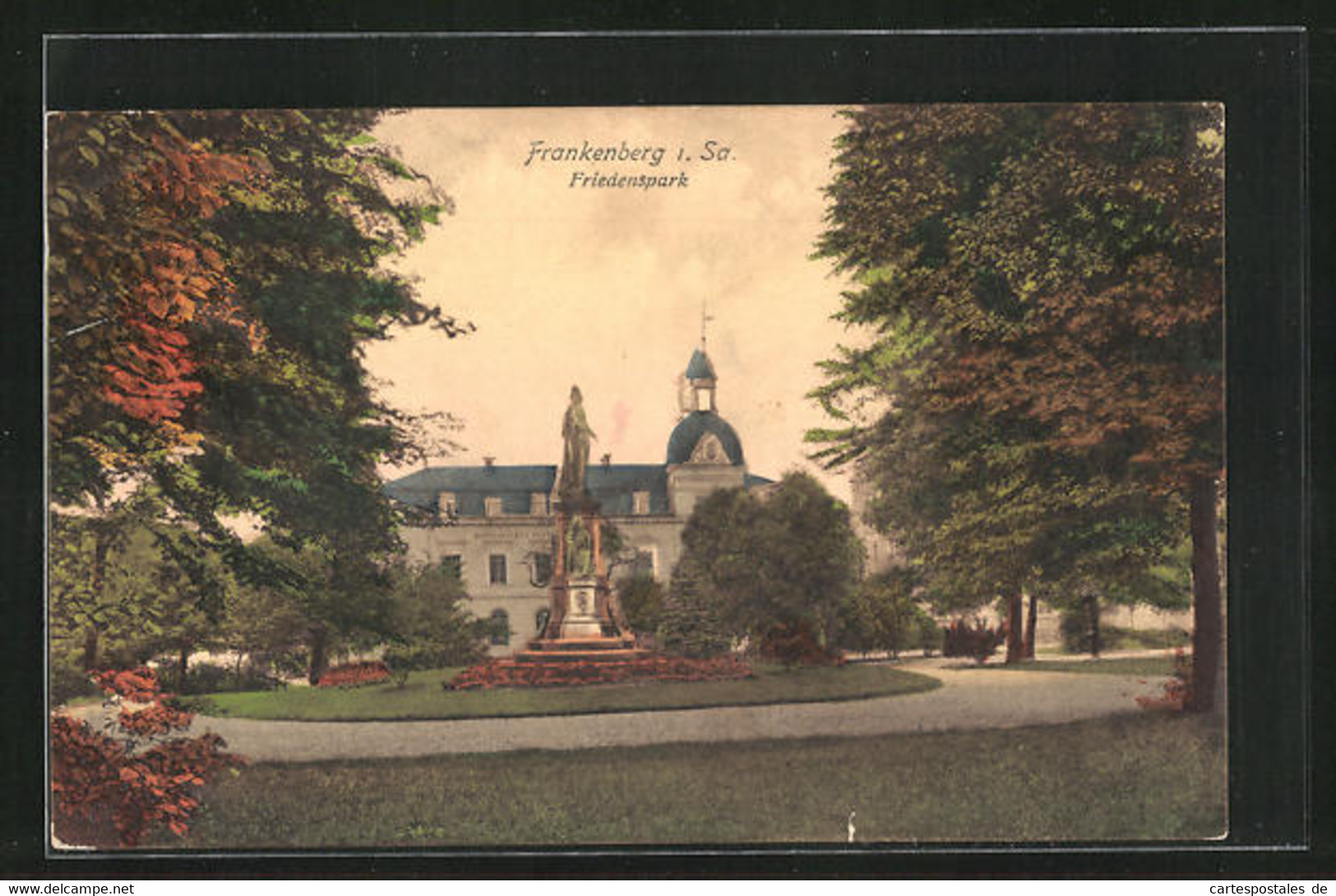 AK Frankenberg In Sa., Szene Im Friedenspark - Frankenberg