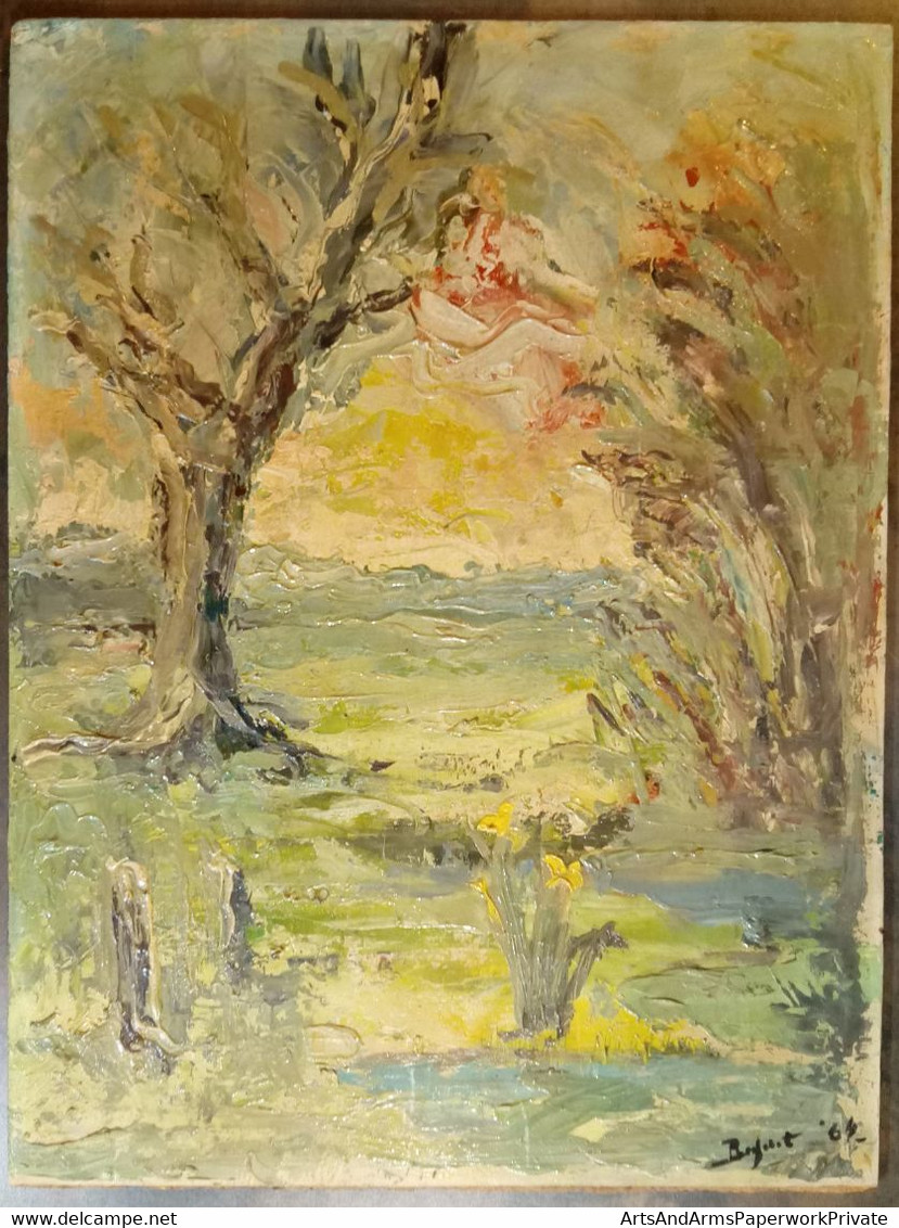 Paysage Impressionniste, Rayoket ?, 1964/ Impressionist Landscape, Rayoket?, 1964 - Olii