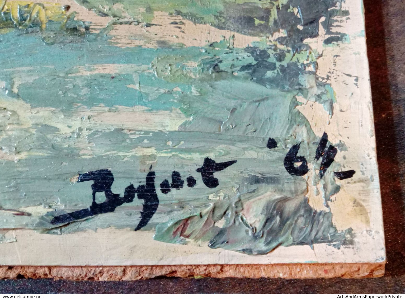 Paysage Impressionniste, Rayoket ?, 1964/ Impressionist Landscape, Rayoket?, 1964 - Olii