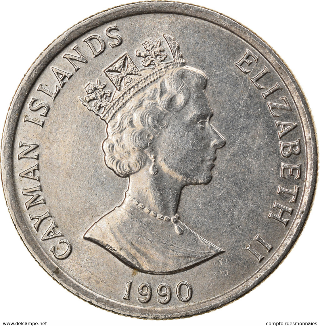 Monnaie, Îles Caïmans, 10 Cents, 1990, TTB+, Copper-nickel, KM:89 - Cayman Islands