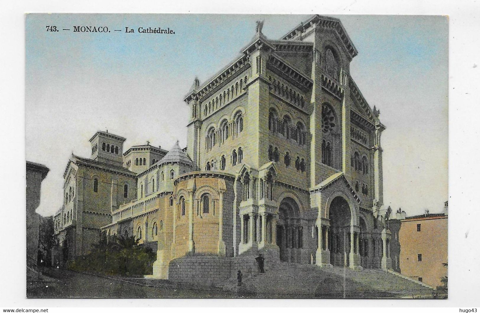 (RECTO / VERSO) MONACO - N° 743 - LA CATHEDRALE - CPA COULEUR - Catedral De San Nicolás