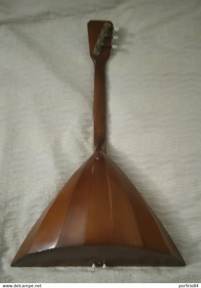 VINTAGE BALALAIKA RUSSA CON INTARSI ORIGINALE DEGLI ANNI 70 - Musikinstrumente