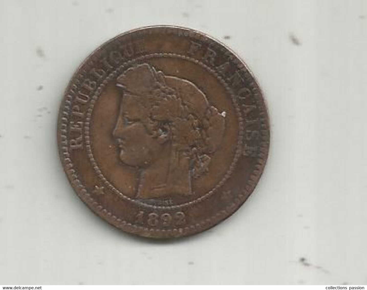 Monnaie , France , 10 Centimes ,1892 A - Autres & Non Classés