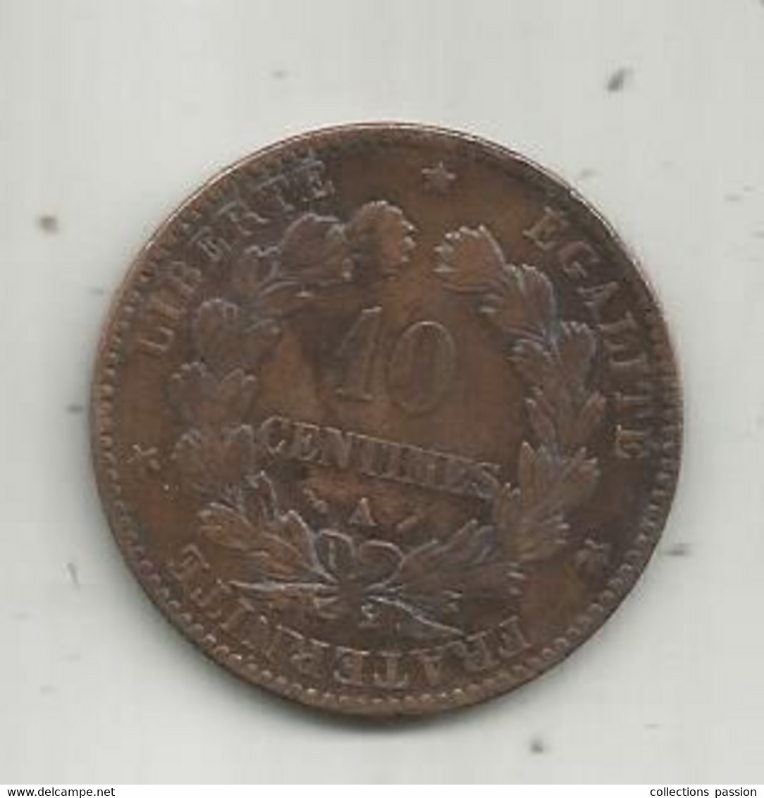 Monnaie , France , 10 Centimes ,1892 A - Autres & Non Classés