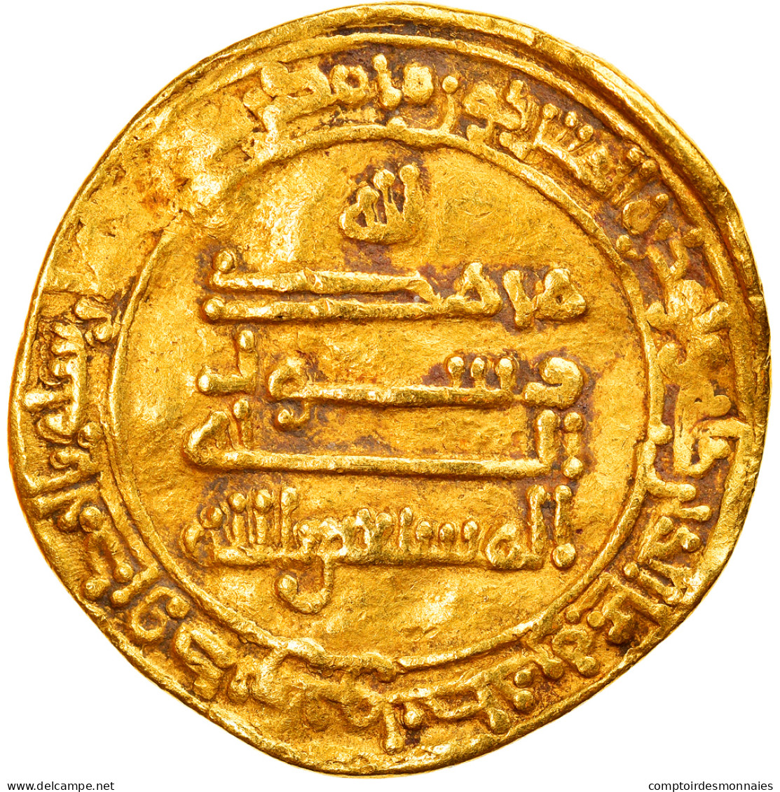 Monnaie, Abbasid Caliphate, Al-Musta'in, Dinar, AH 250 (864/865), Al-Shash, TTB - Islamic