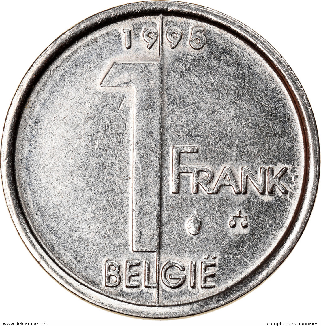 Monnaie, Belgique, Albert II, Franc, 1995, TTB+, Nickel Plated Iron, KM:188 - 1 Frank