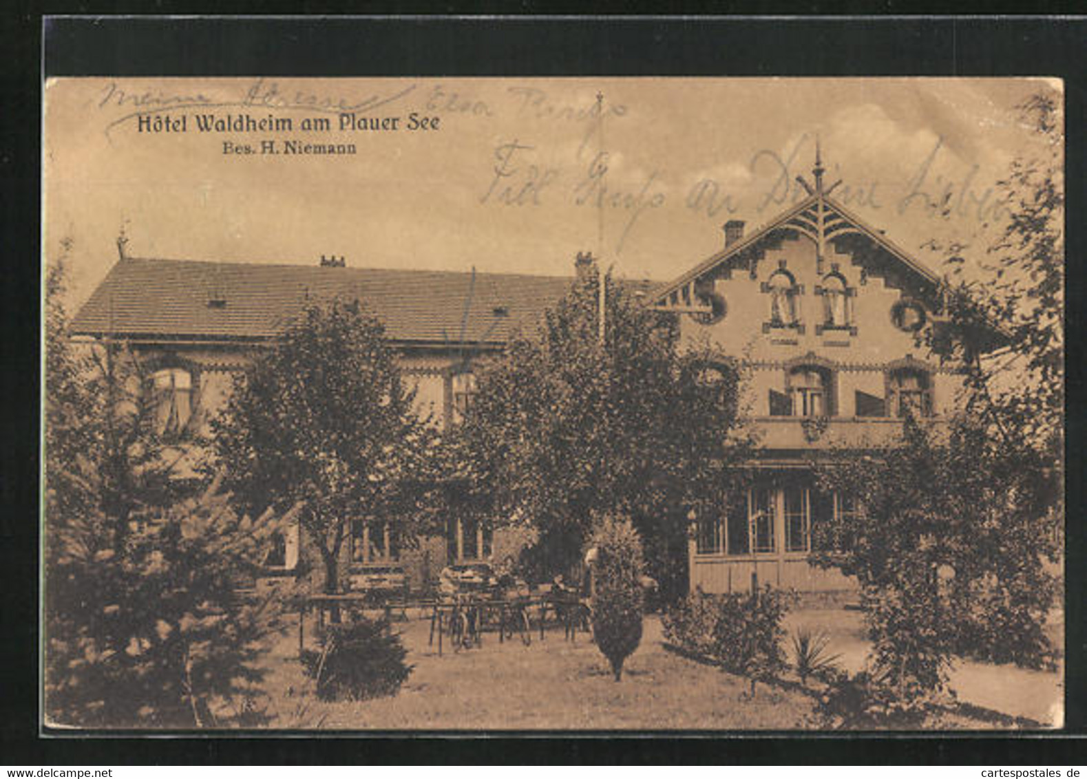 AK Plau Am See, Hotel Waldheim Von H. Niemann - Plau