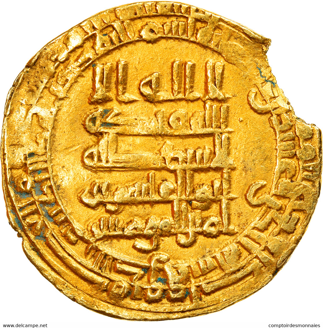 Monnaie, Abbasid Caliphate, Al-Qahir, Dinar, AH 321 (932/933), Al-Karaj, TTB, Or - Islamische Münzen