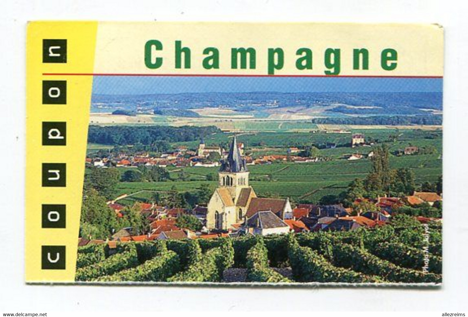 Ticket TUR Thème Champagne VILLEDOMMANGE 1999 - Europe
