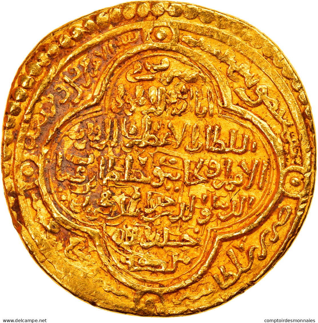 Monnaie, Ilkhan, Uljaytu, Dinar, AH 709 (1309/10), Sultaniya, TTB+, Or - Islamic