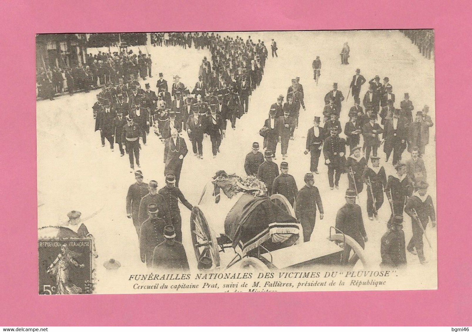 CPA..REPRODUCTION..PICARDIE : Funérailles Nationales Des Victimes Du PLUVIOSE   : Voir 2 Scans - Picardie