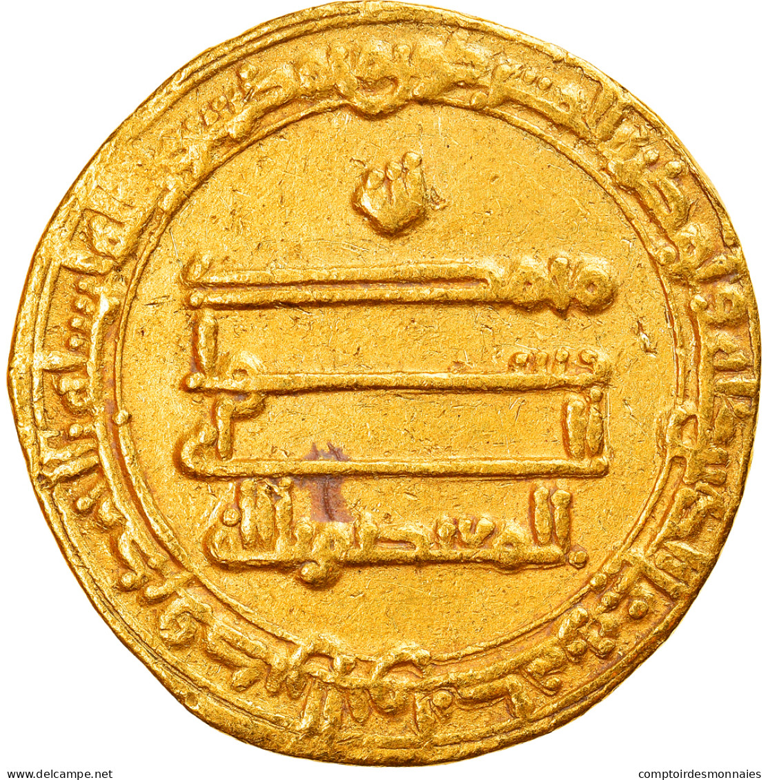 Monnaie, Abbasid Caliphate, Al-Mu'tasim, Dinar, AH 225 (839/840), Misr, TTB+, Or - Islamiques