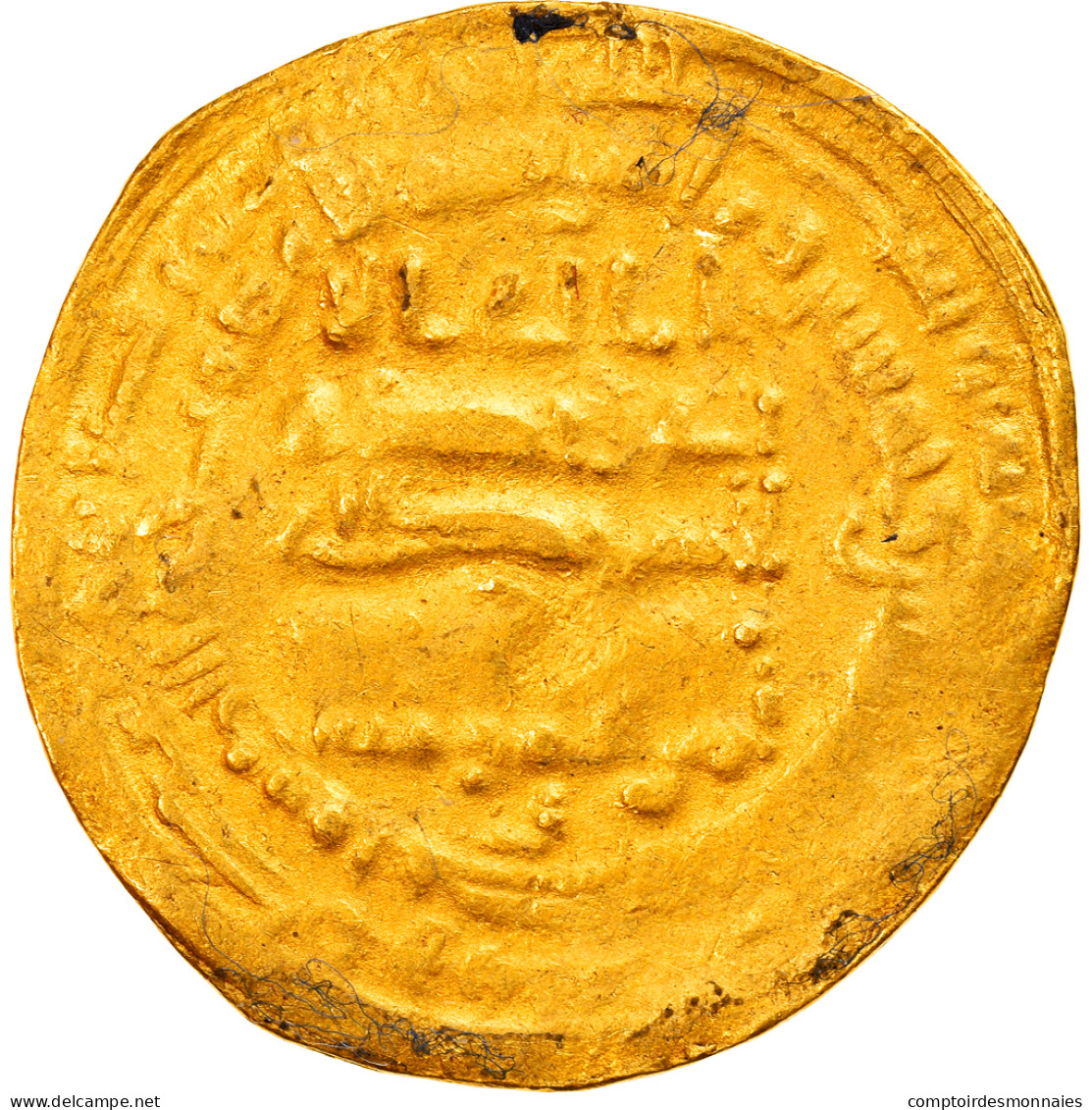 Monnaie, Abbasid Caliphate, Al-Mu'tazz, Dinar, AH 255 (869/870), Misr, TB+, Or - Islamische Münzen