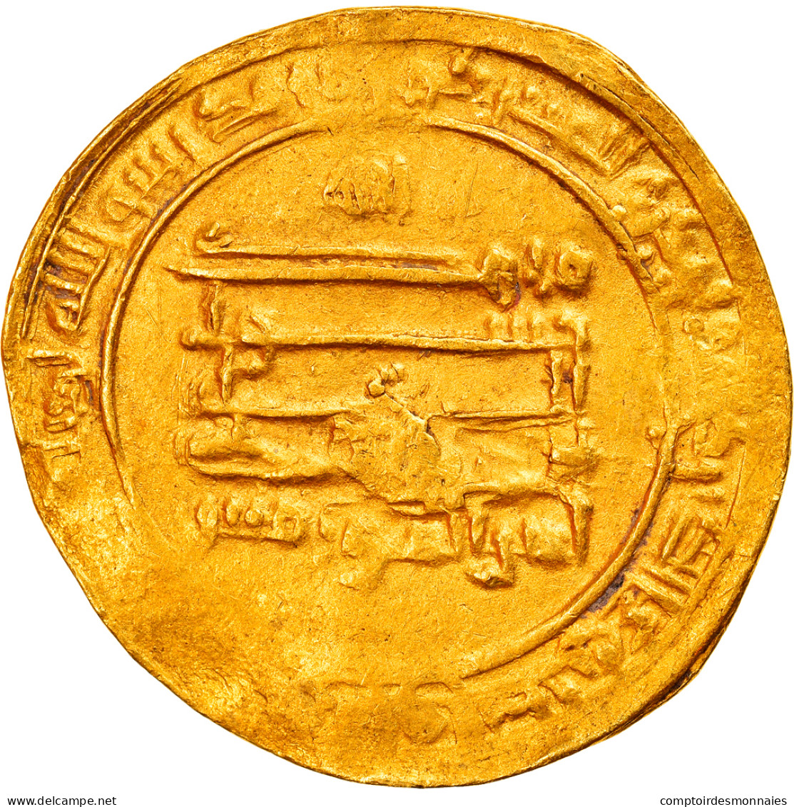 Monnaie, Abbasid Caliphate, Al-Mu'tazz, Dinar, AH 255 (869/870), Misr, TB+, Or - Islamic