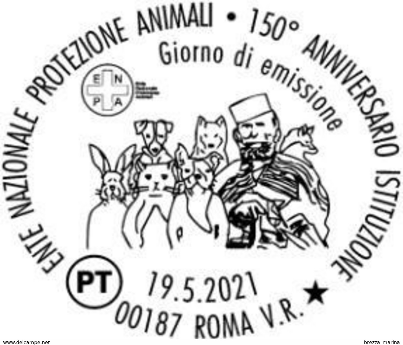 Nuovo - MNH - ITALIA - 2021 - 150 Anni Dell’E.N.P.A. - Ente Nazionale Protezione Animali Onlus - B - Alfanumerico - 2021-...:  Nuovi