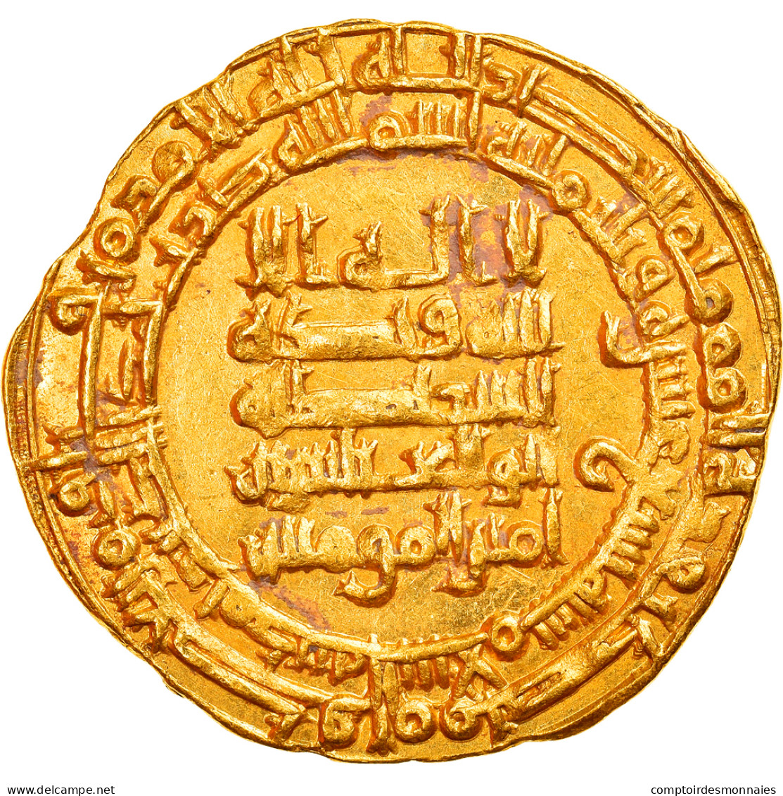 Monnaie, Abbasid Caliphate, Al-Muqtadir, Dinar, AH 319 (931/932), Madinat - Islamic