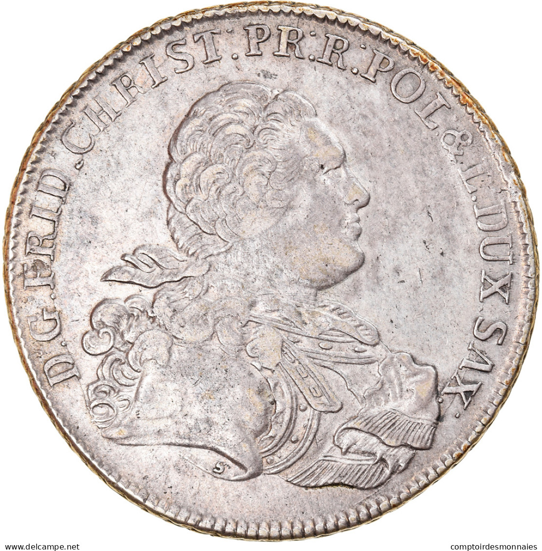 Monnaie, Etats Allemands, SAXONY-ALBERTINE, Friedrich Christian, Thaler, 1763 - Taler & Doppeltaler