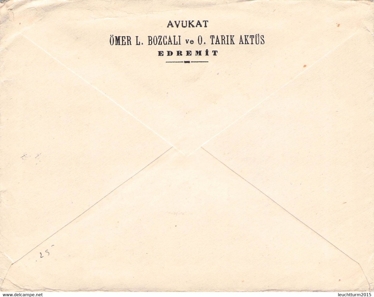 TURKEY - AIRMAIL 1955 EDREMIT > VERMONT /Q370 - Storia Postale