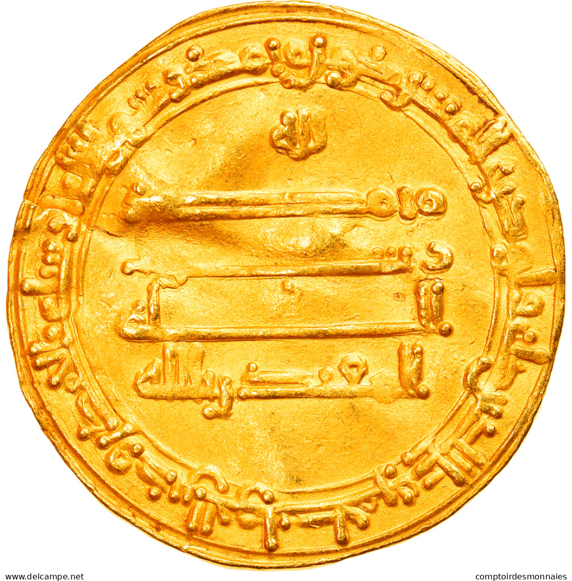 Monnaie, Abbasid Caliphate, Al-Muqtadir, Dinar, AH 296 (899/900), Madinat - Islamic