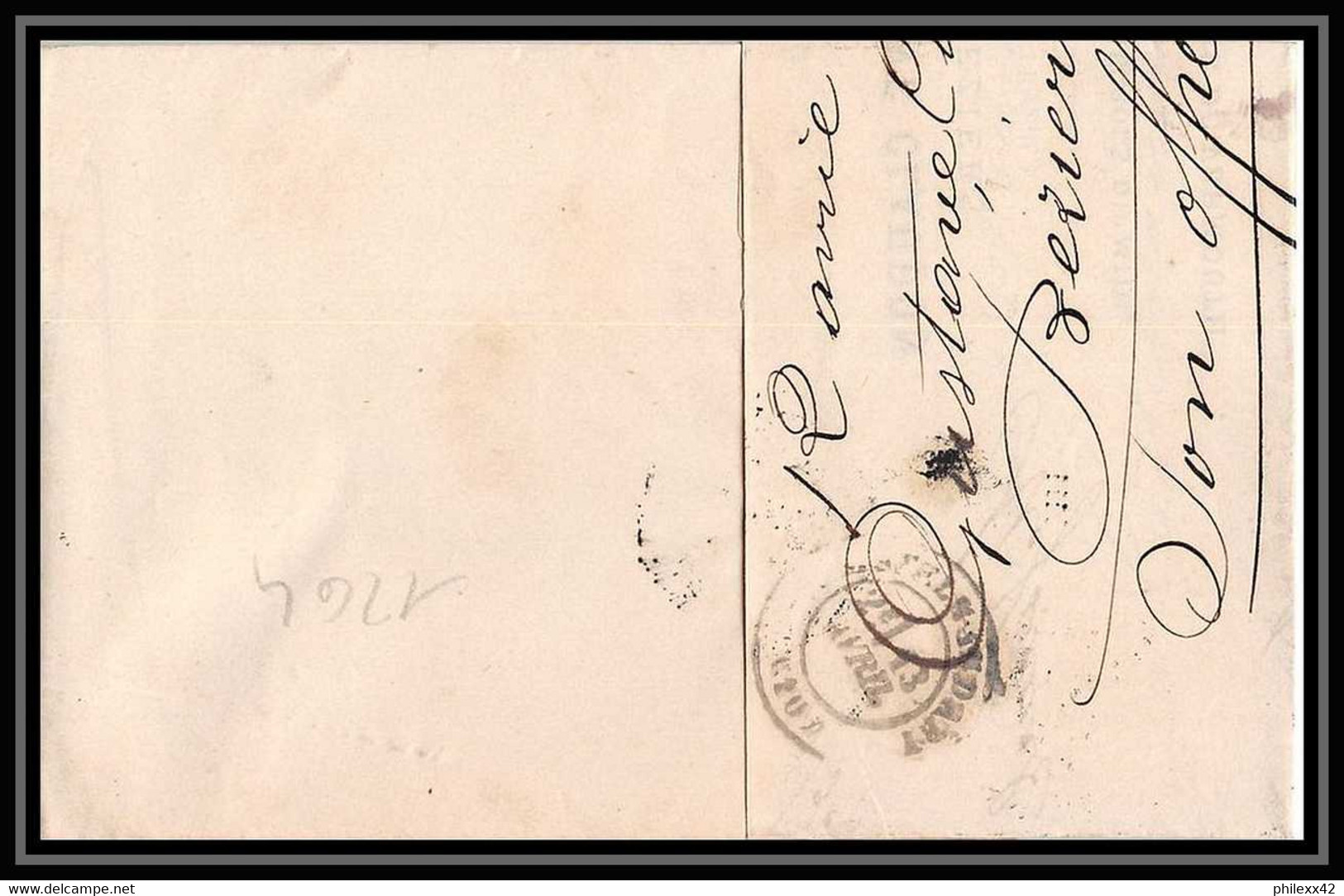 1264 LAC Lettre (cover) N°46b TB Type Bordeaux Pour Castelnaudary Aude 1871 - 1849-1876: Klassieke Periode