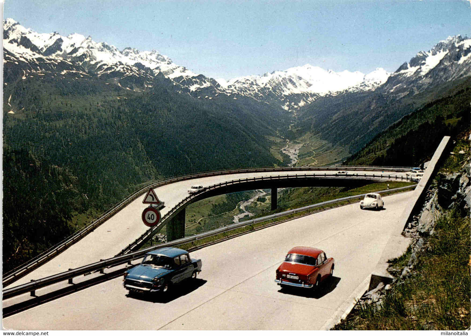 Strada Del San Gottardo - Vista Su Val Bedretto (18326) - Bedretto