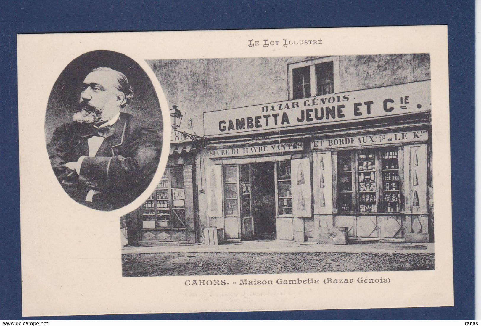 CPA Gambetta [46] Lot > Cahors Non Circulé Commerce Shop Bazar - Cahors