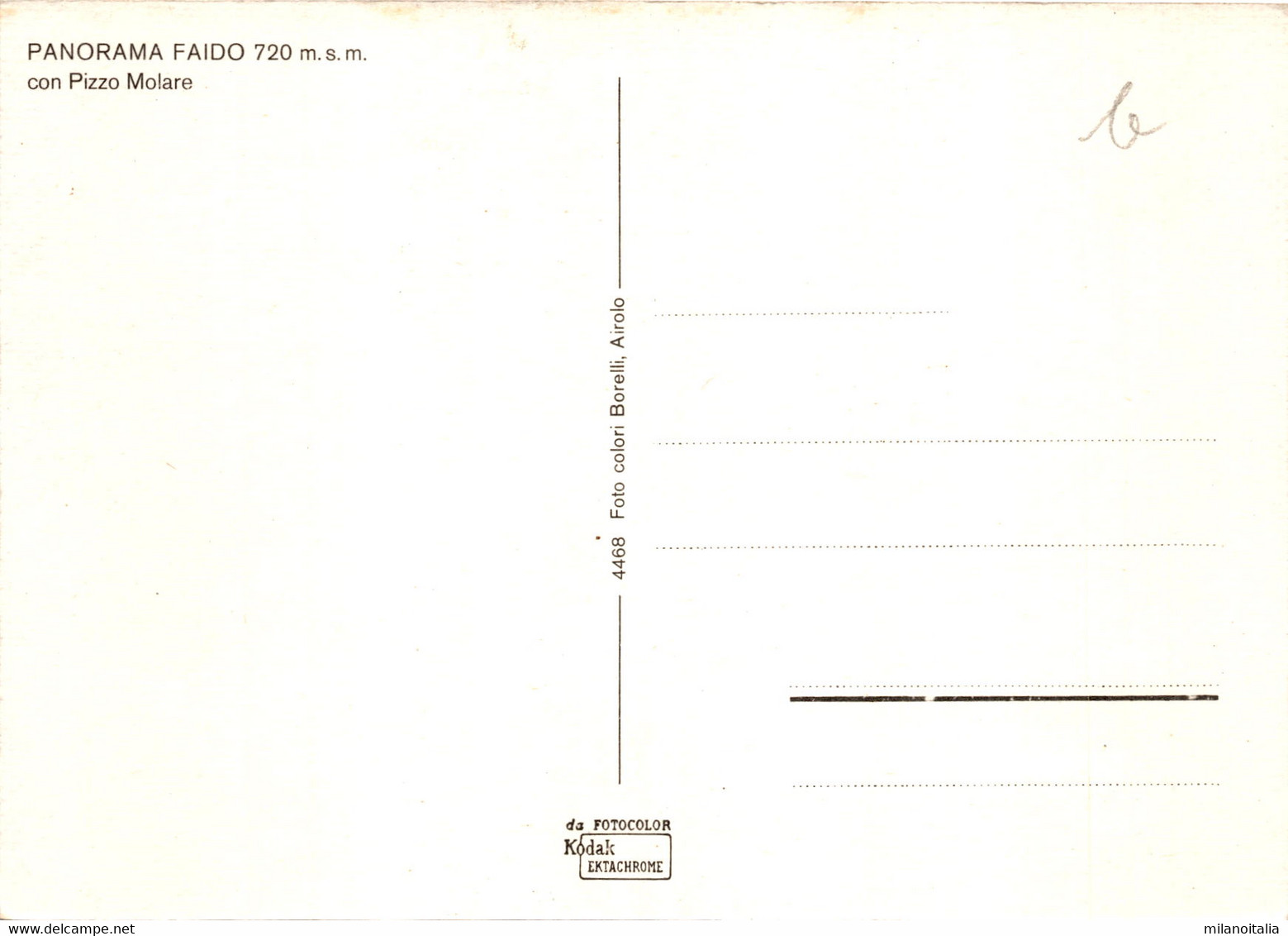 Panorama Faido Con Pizzo Molare (4468) (b) - Faido