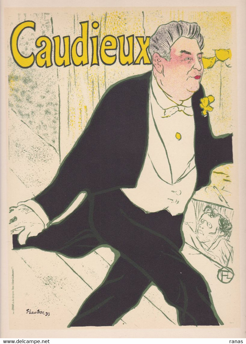 Affiche Lithographie Toulouse Lautrec Art Nouveau Style Les Maitres De L'affiche Caudieux - Plakate