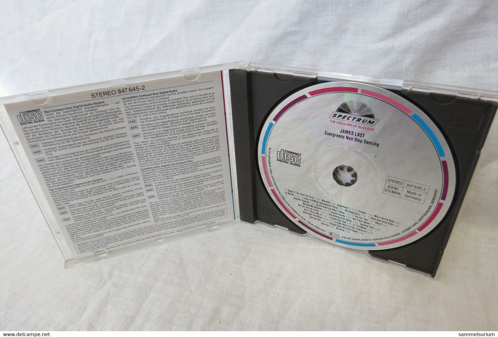 CD "James Last" Non Stop Evergreen - Instrumental