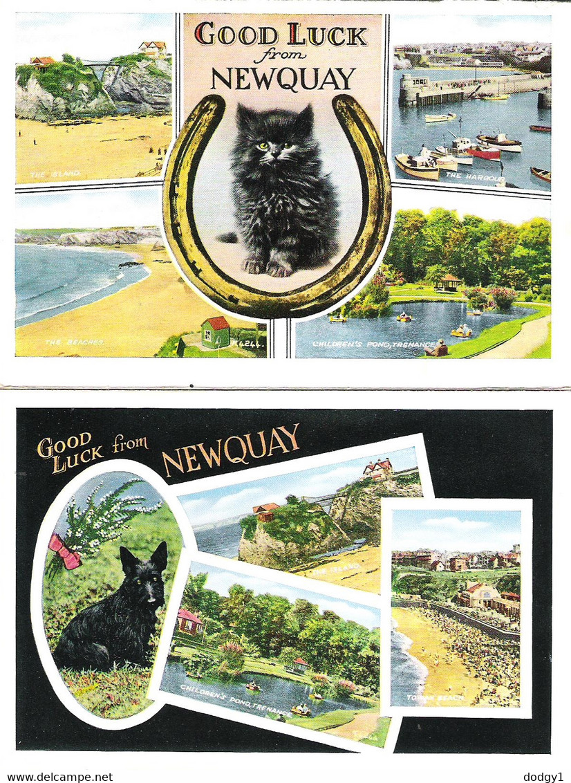 NEWQUAY CORNWALL. SIX CARD LETTER FORM, UNUSED POSTCARDS Box1e - Newquay