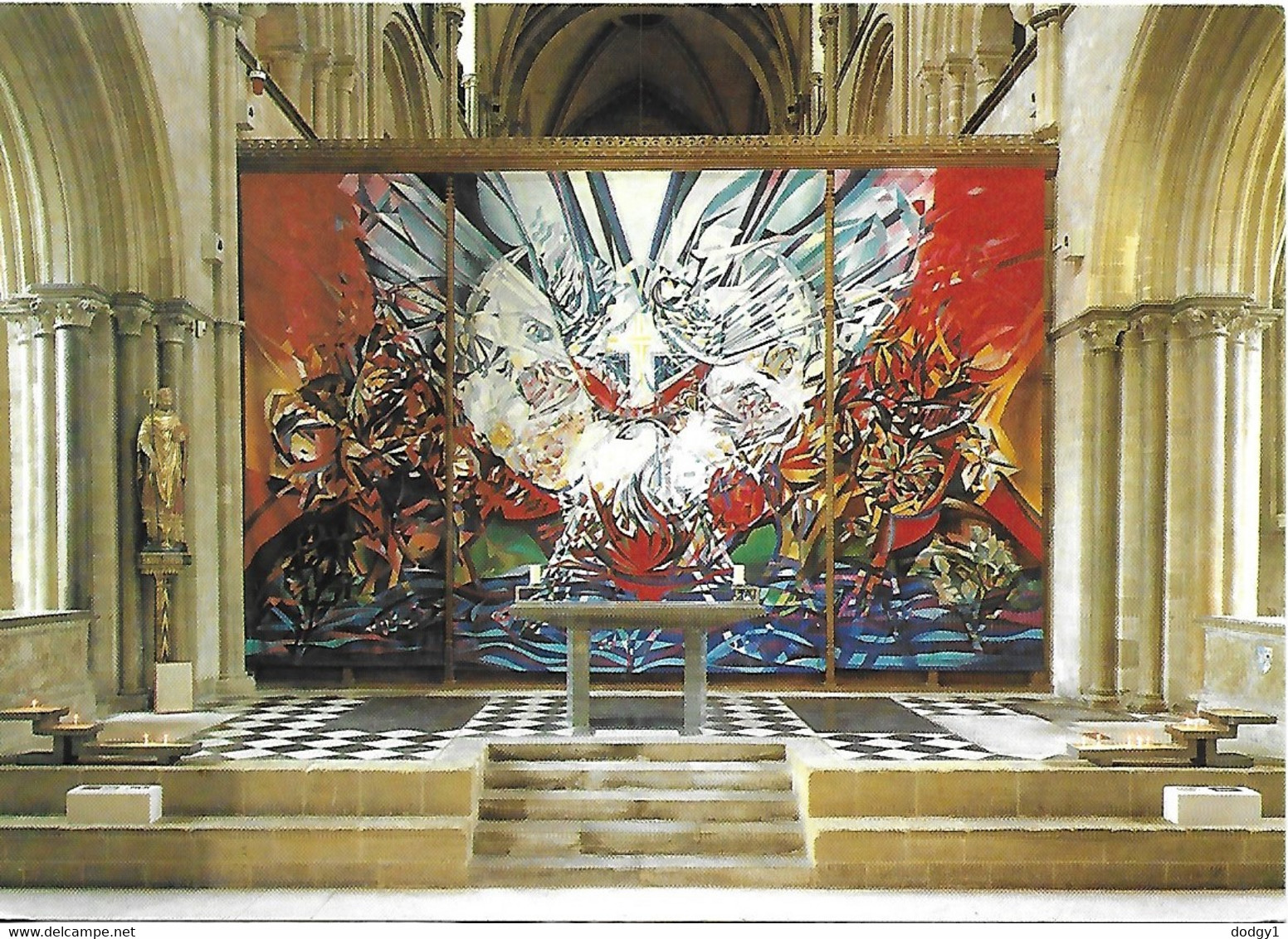 CHICHESTER CATHEDRAL, CHICHESTER, WEST SUSSEX, ENGLAND. USED POSTCARD  Box1f - Chichester