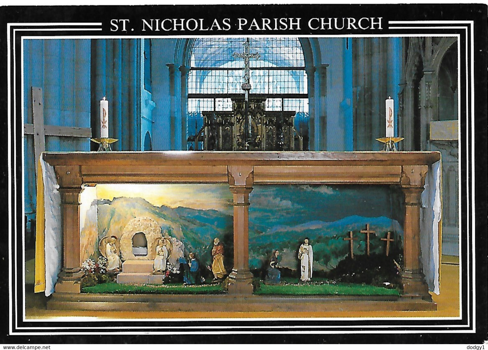 ST NICHOLAS PARISH CHURCH, ARUNDEL, WEST SUSSEX, ENGLAND. UNUSED POSTCARD  Box1f - Arundel