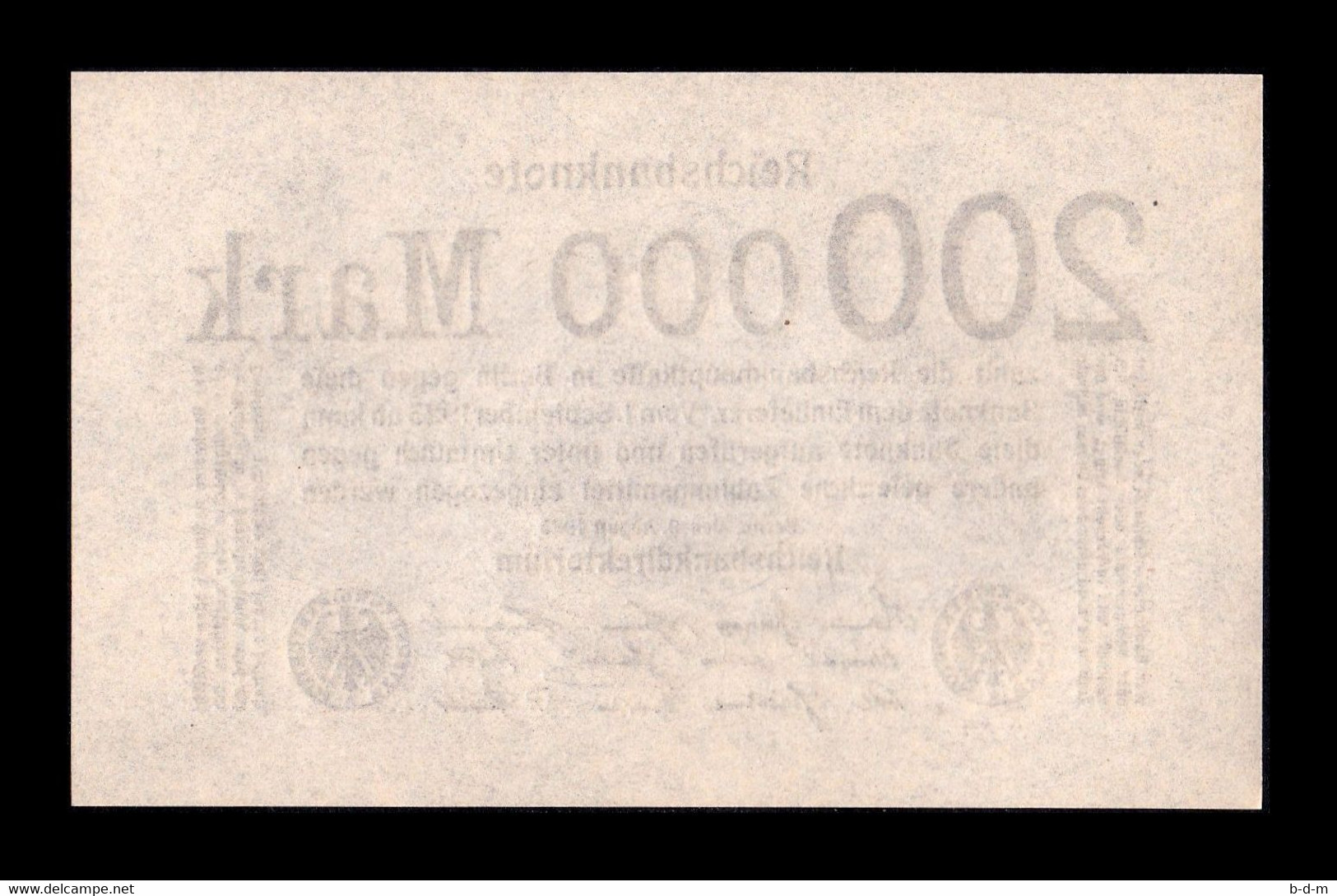 Alemania Germany 200000 Mark 1923 Pick 100 (2) SC UNC - Andere & Zonder Classificatie