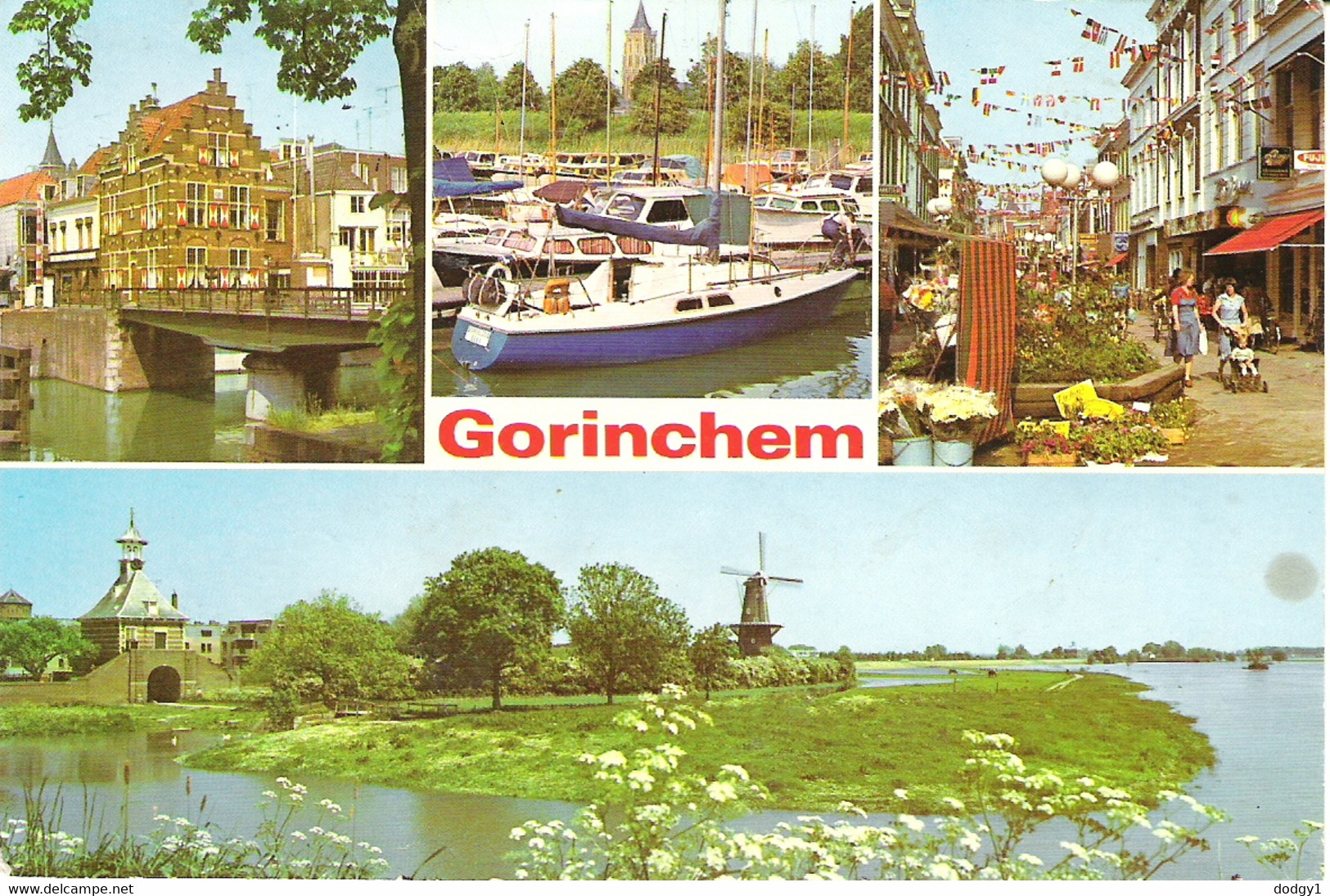 SCENES FROM GORINCHEM, HOLLAND Circa1979 USED POSTCARD Wa4 - Gorinchem