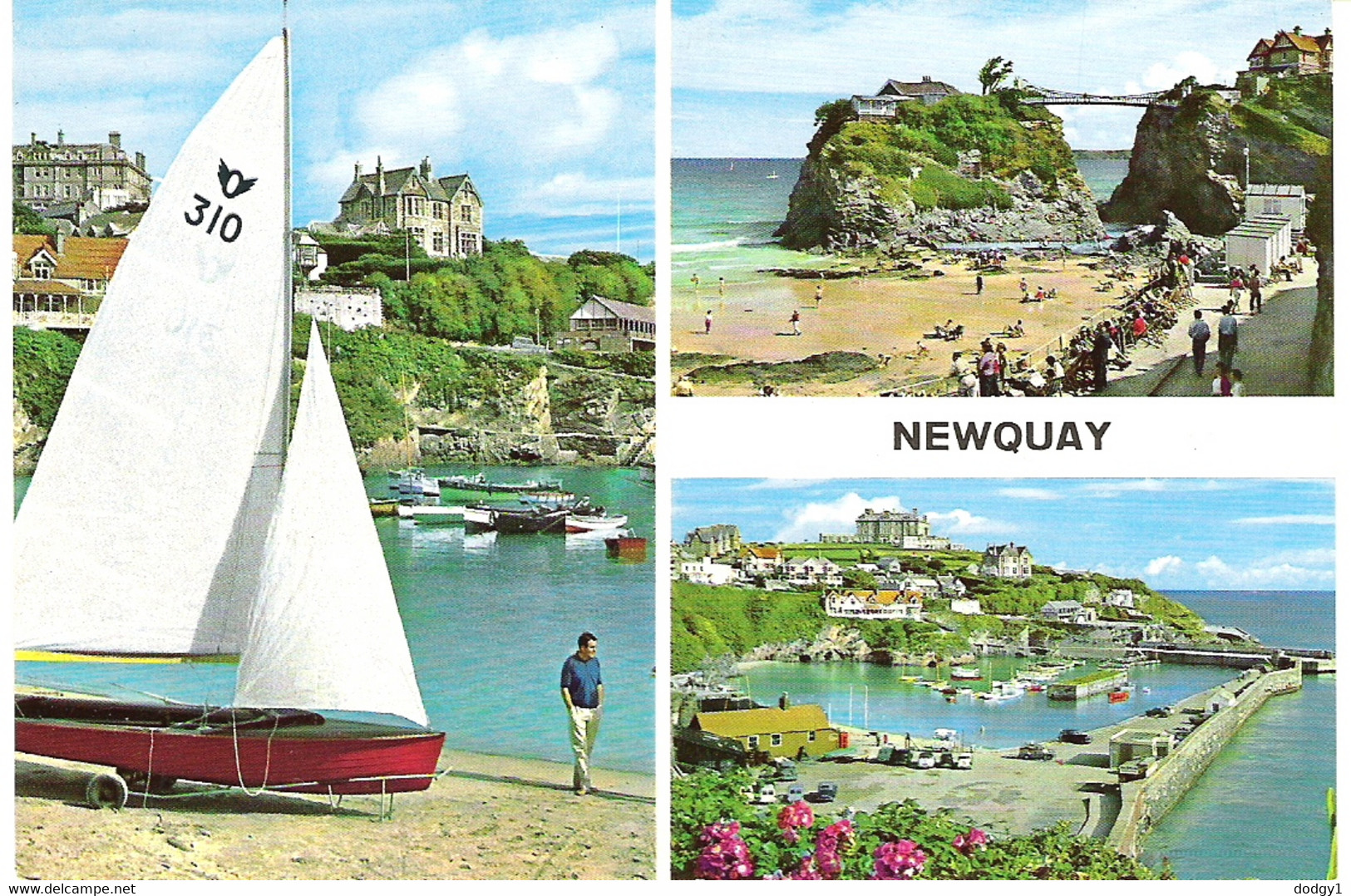 VARIOUS SCENES FROM NEWQUAY, CORNWALL, ENGLAND. UNUSED POSTCARD Z5 - Newquay