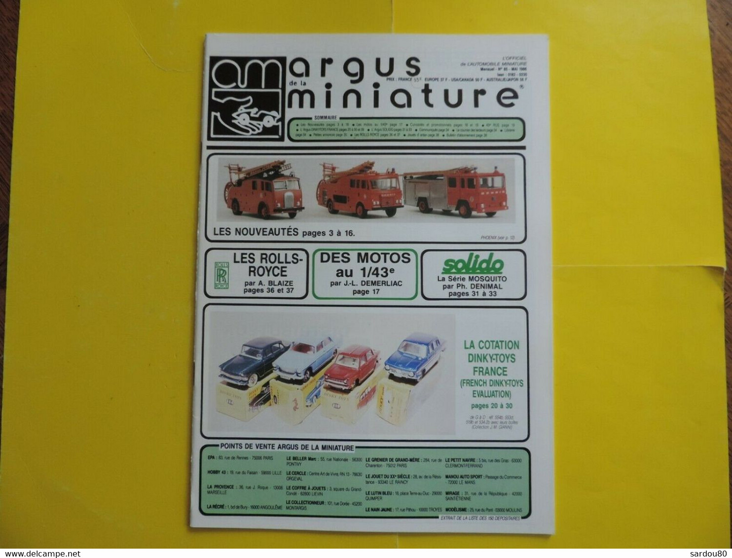 12 Argus Miniature DINKY TOYS SOLIDO ...... - Literatuur & DVD