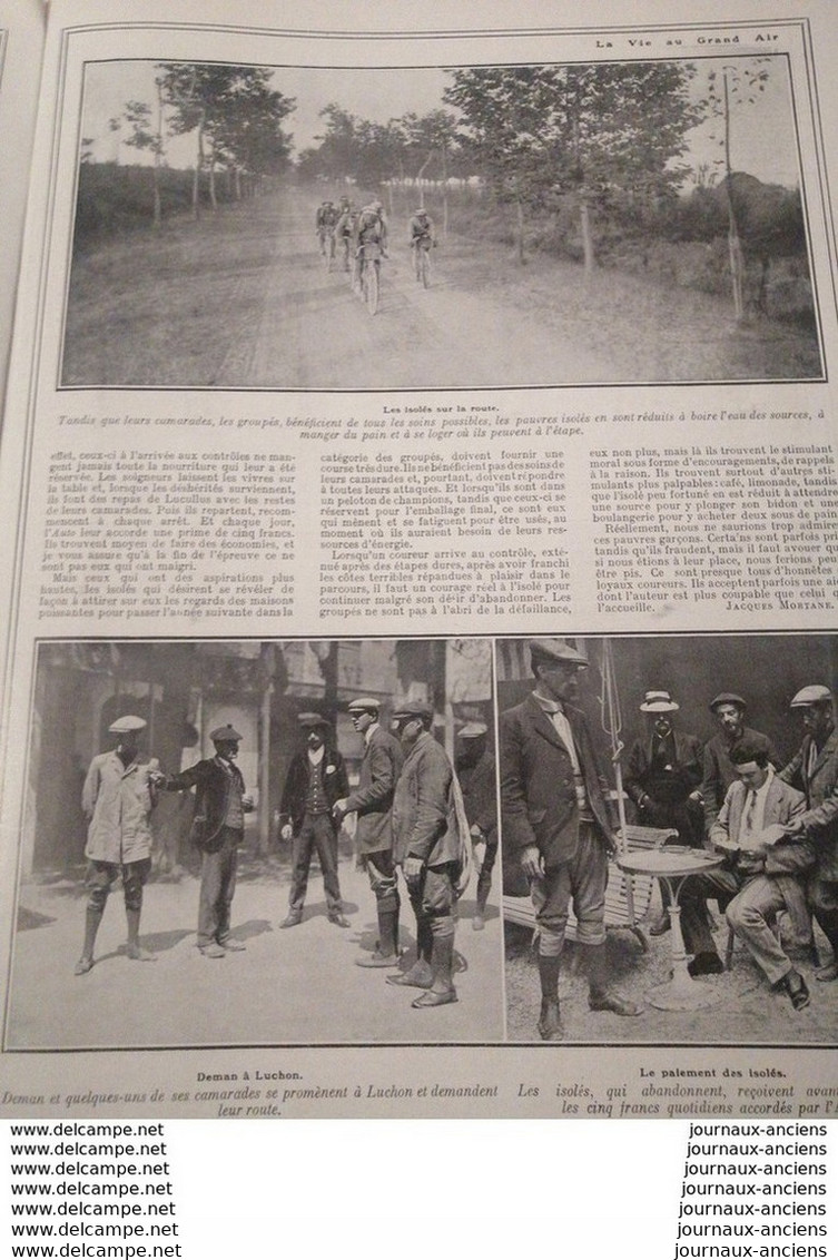 1911 CYCLISME - TOUR DE FRANCE - L'ISOLÉ DU TOUR DE FRANCE - DEMAN - Altri & Non Classificati
