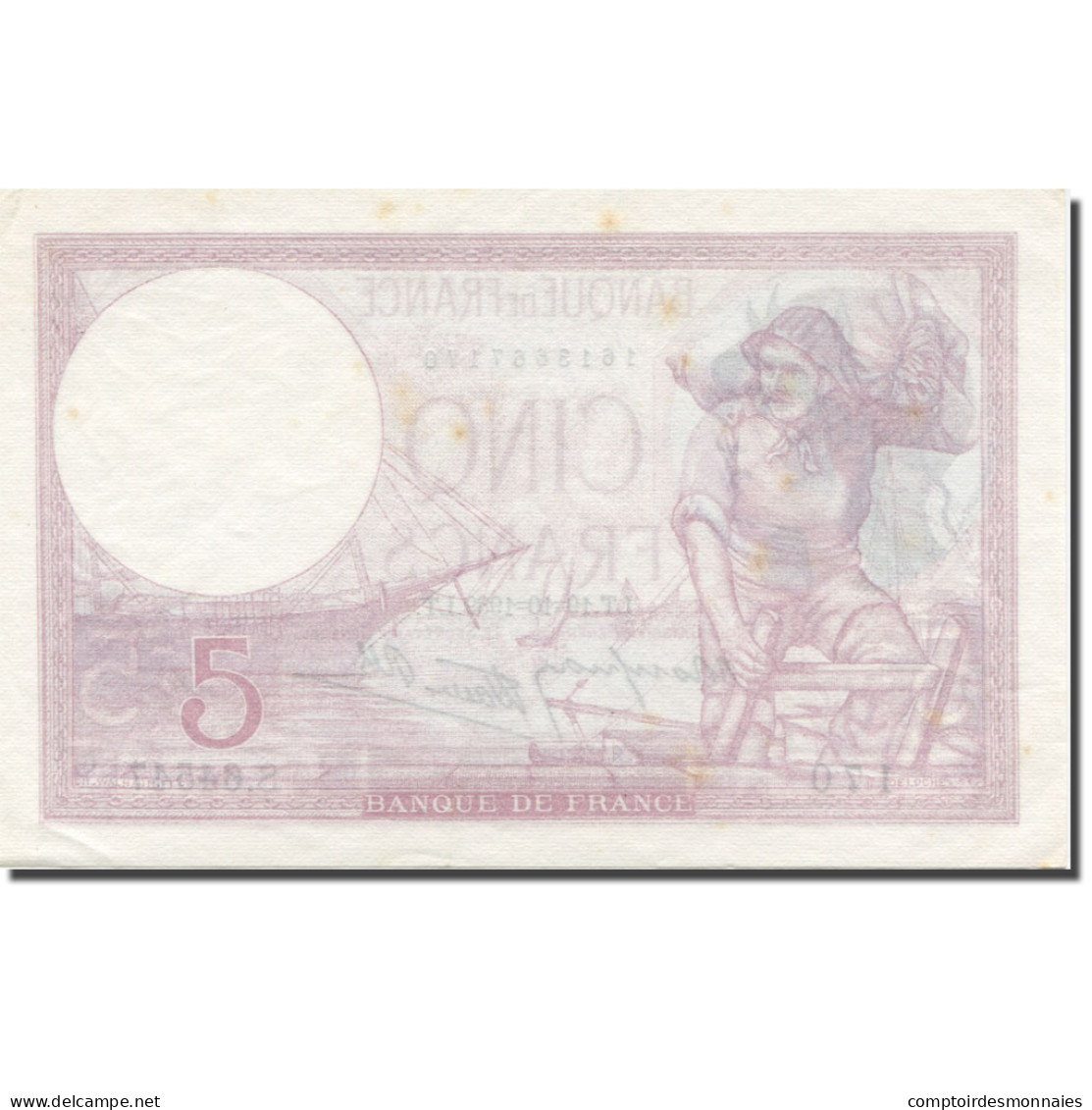 France, 5 Francs, Violet, 1939, 1939-10-19, TTB+, Fayette:4.12, KM:83 - 5 F 1917-1940 ''Violet''