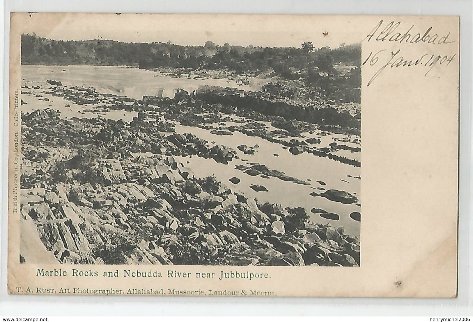 Inde India Marble Rocks And Nebudda River Near Jubbulpore - Rust Art Photographer Allahabad , Mussoorie , Meerut - Inde