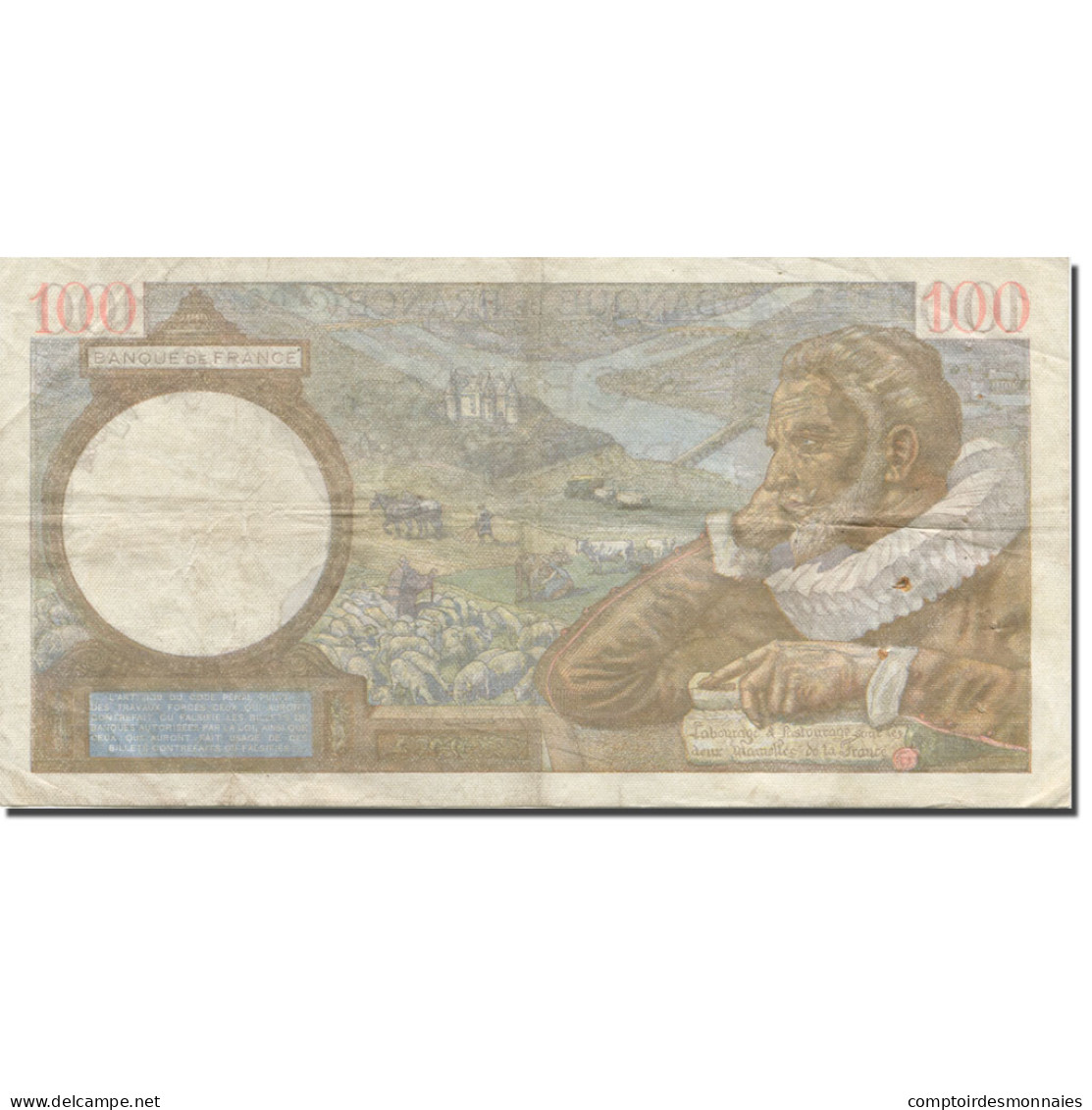 France, 100 Francs, Sully, 1941, 1941-10-30, TTB, Fayette:26.59, KM:94 - 100 F 1939-1942 ''Sully''