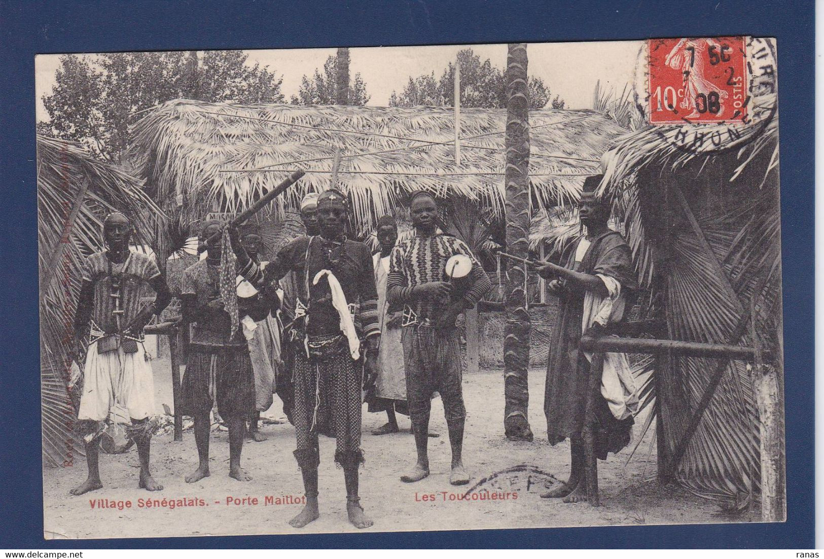 CPA Sénégal Exposition Porte Maillot Racisme Colonialisme Circulé - Senegal