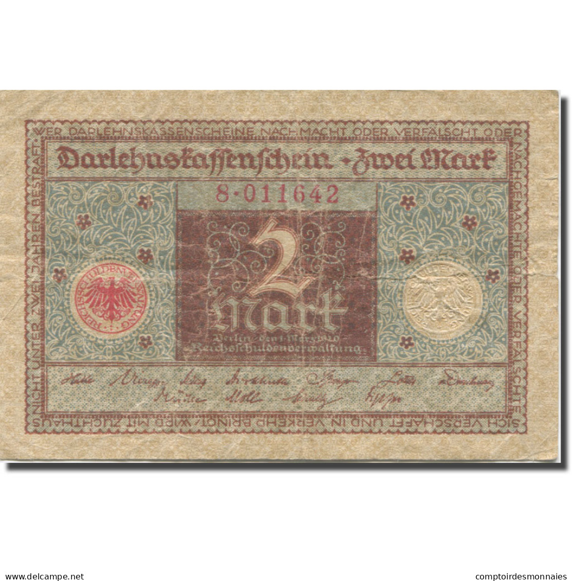 Billet, Allemagne, 2 Mark, 1920, 1920-03-01, KM:60, TTB - 2 Mark