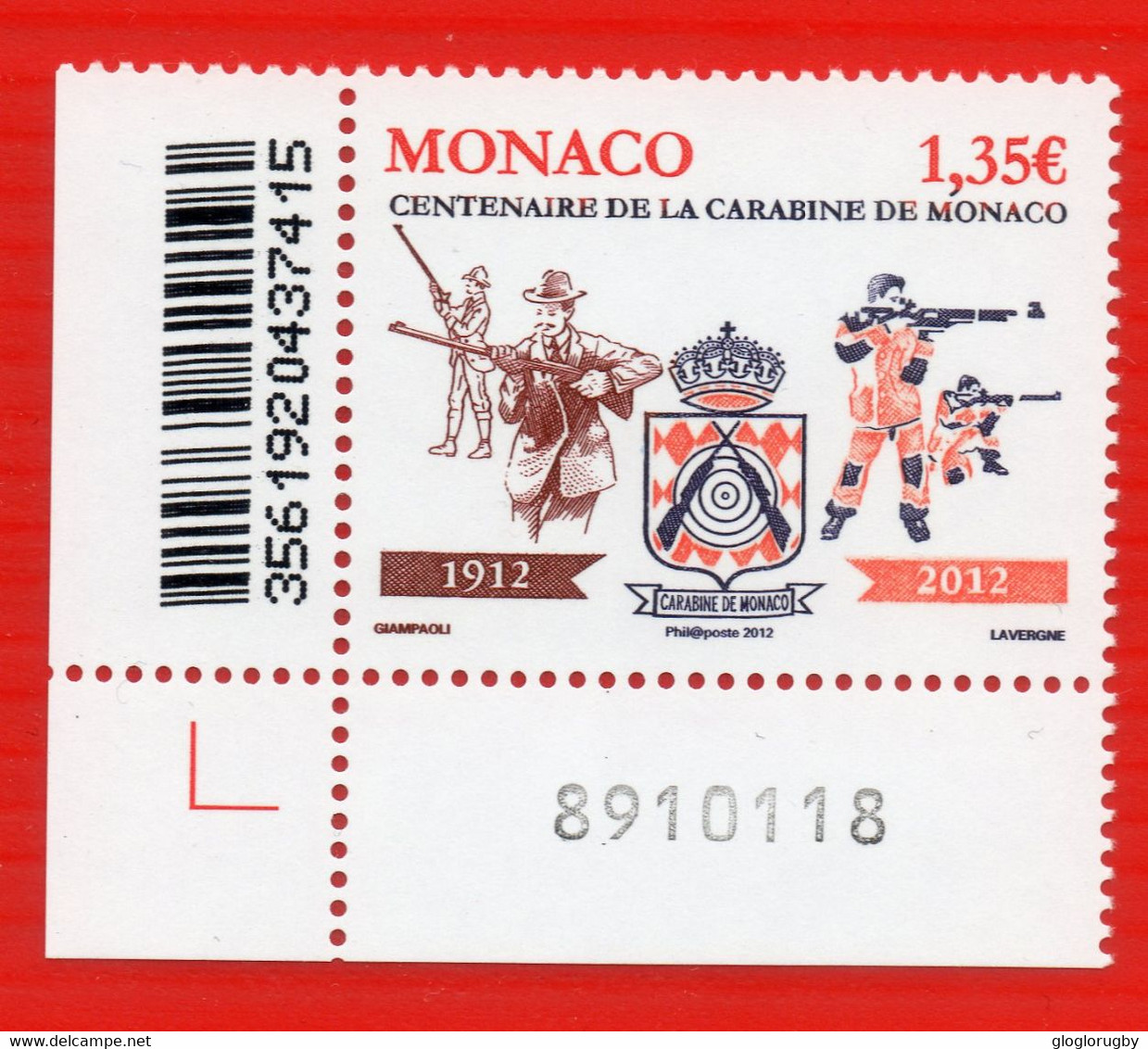 MONACO N°2818   CENTENAIRE DE LA CARABINE DE MONACO  NEUF ** - Autres & Non Classés