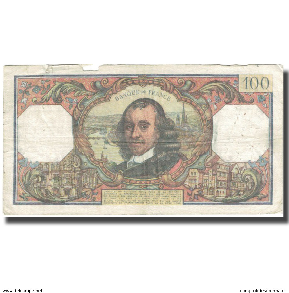 France, 100 Francs, Corneille, 1973, 1973.04.01, TB, Fayette:65.41, KM:149d - 100 F 1964-1979 ''Corneille''