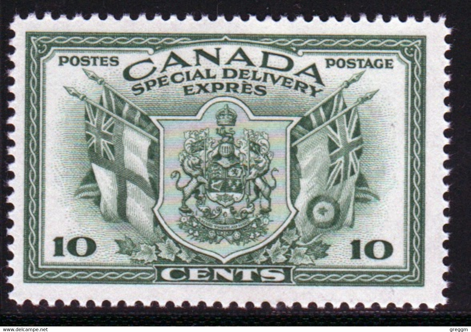 Canada 1942 Single 10c Stamp Issued To For Special Delivery In Mounted Mint - Express