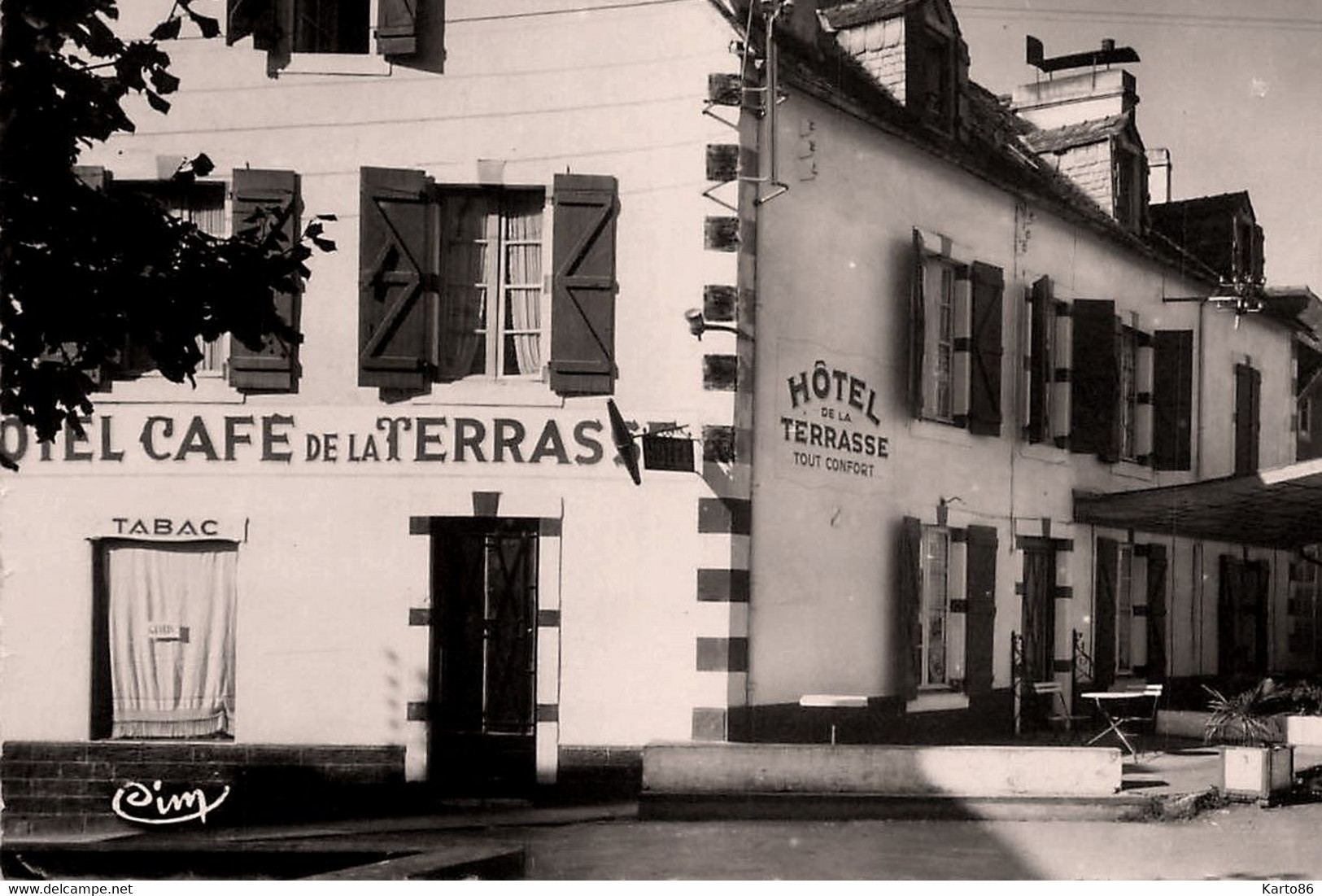 Lescar * Débit De Tabac Tabacs Hôtel De La Terrasse D. BOSGIRAUD Propriétaire Tel.6 - Lescar